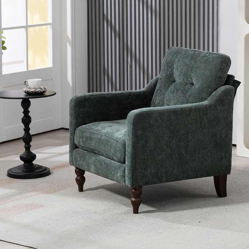 Accent Comfy Chenille Chair w/USB charging port