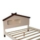 preview thumbnail 22 of 43, House-shaped Wood Platform Bed with Motion Activated Night Lights