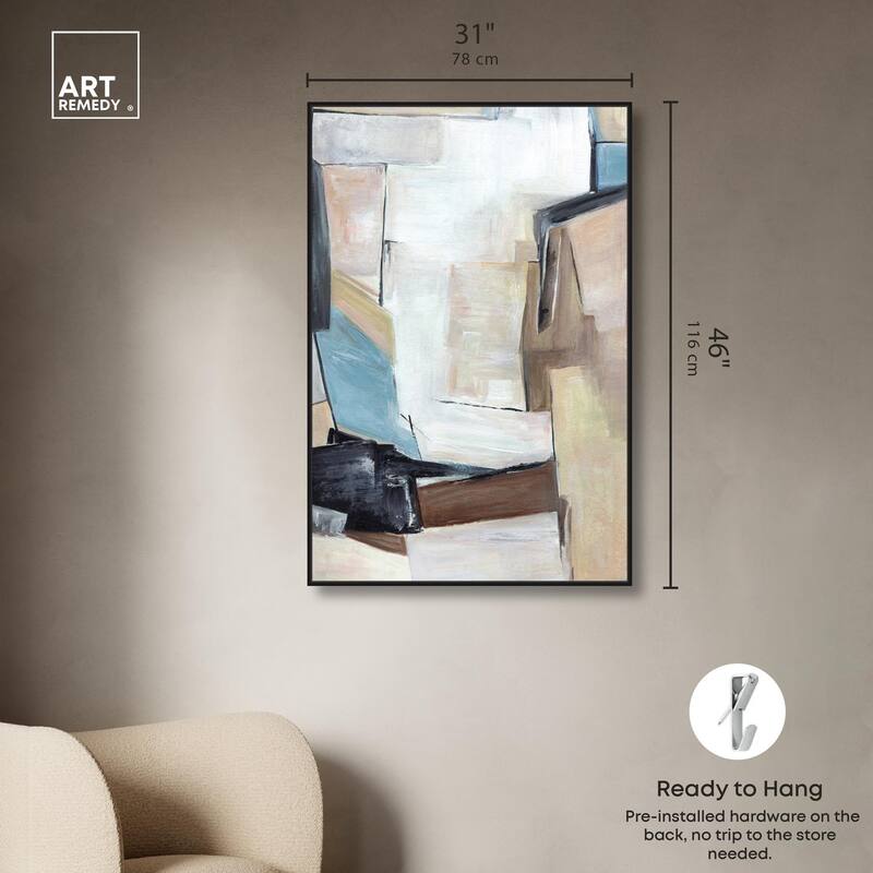 Joy Filled Shapes Canvas by Art Remedy