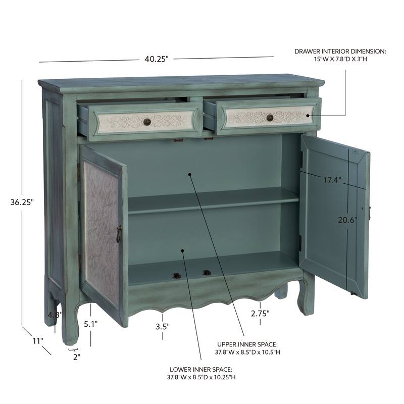 Linon Hannah Antique Console Table