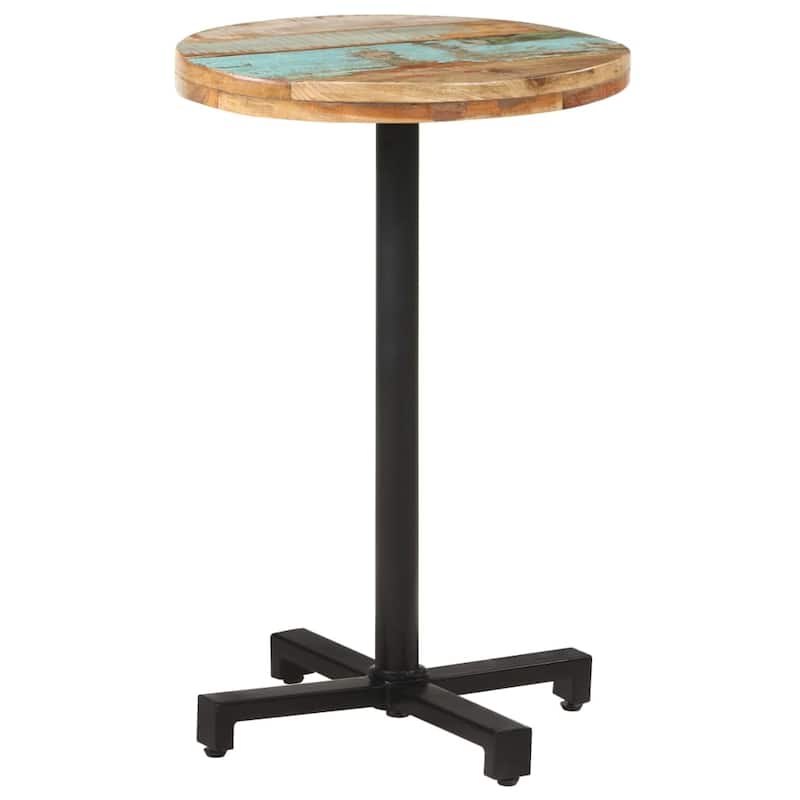 vidaXL Bistro Table Round Ã˜19.7"x29.5" Solid Reclaimed Wood
