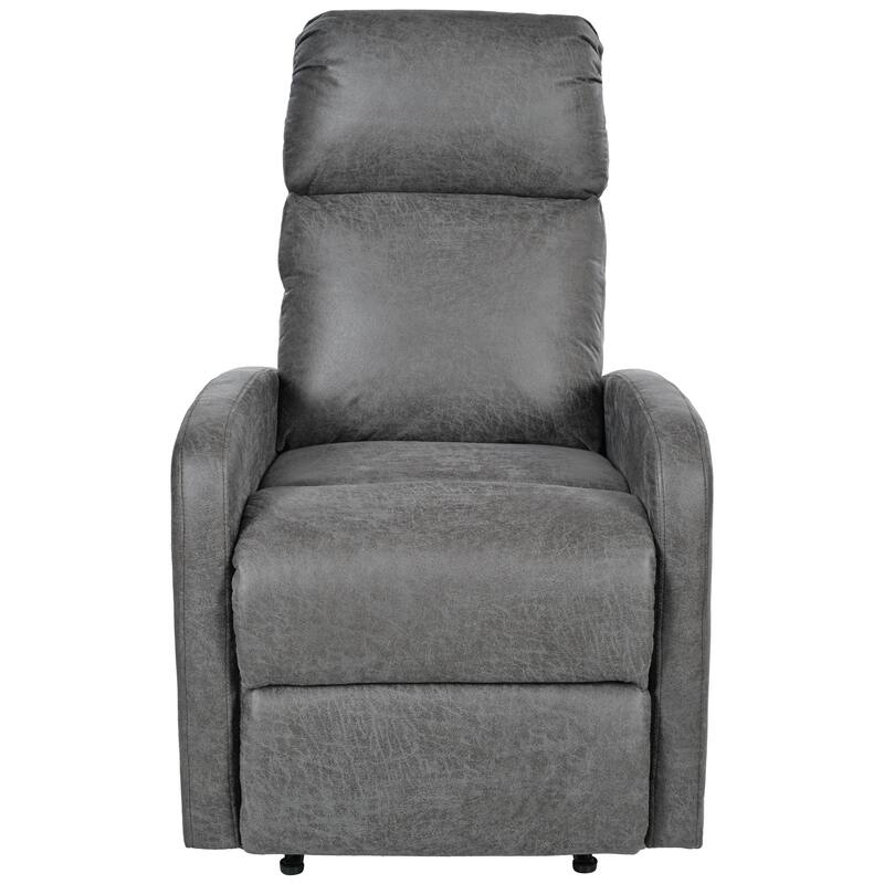 Manual Upholstered Recliner Chair, Modern Recliner Adjustable Single Sofa Chair, High Back Lounge Chairs for Living Room
