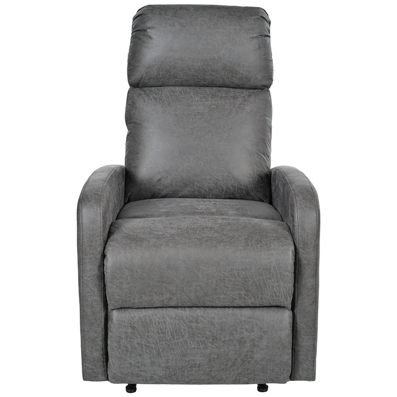 Modern Lounge Chaise Chair, Home Theater Manual Recliner Chair, Accent Chair with Three Adjustable Angles