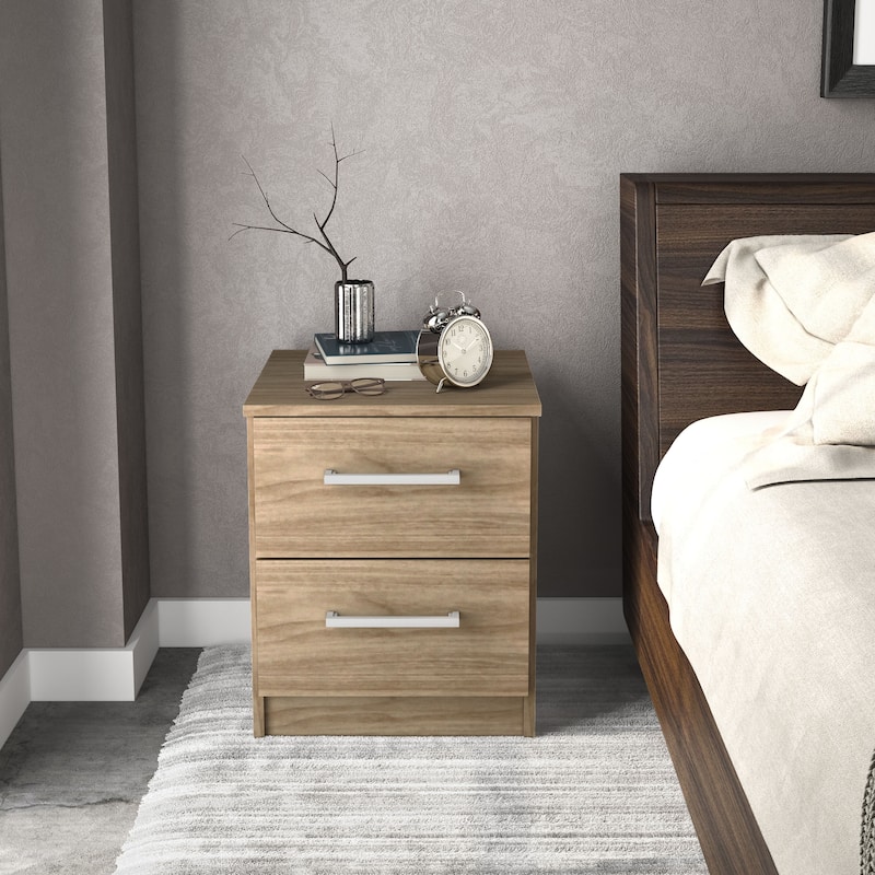 Polifurniture Juliette Modern 2 Drawer Nightstand