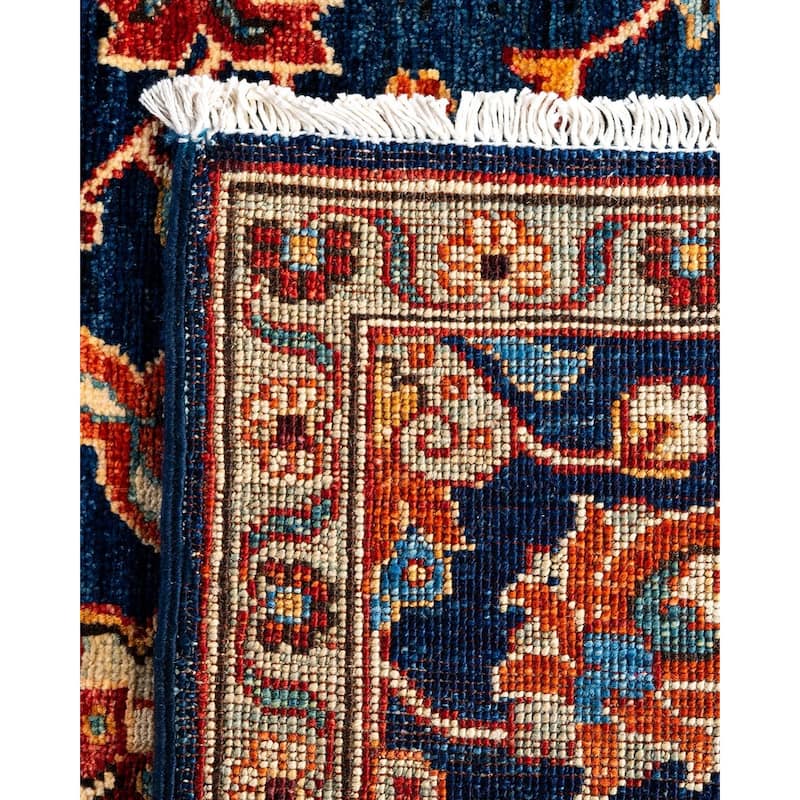 Serapi One-of-a-Kind Hand-Knotted Runner Rug - Blue, 2' 8" x 9' 9" - 2' 8" x 9' 9"