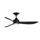 preview thumbnail 1 of 2, Fanimation Aviara 60 inch Indoor/Outdoor Smart Ceiling Fan with LED CCT Select Light Kit and Remote 60 Inches - Black