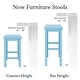 preview thumbnail 6 of 65, Now Furniture Solid Wood Backless Saddle Seat Counter Height Stool