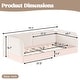preview thumbnail 53 of 124, Bonwell Upholstered Teddy Fleece Montessori Floor Bed with Half-Enclosed & Curved Guardrails for Kids by GDFStudio