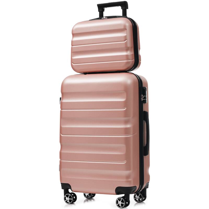 6-Piece ABS Hardshell Luggage Set - Lightweight & Durable Suitcases with Dual Spinner Wheels, Carry-On & Check-In Sizes