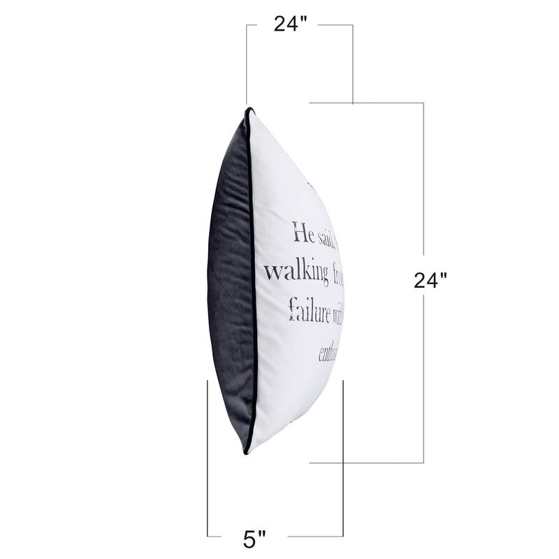 Dann Foley - Double Sided Quote Pillow