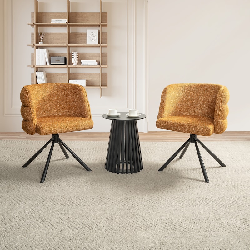 270° Swivel Home Office Desk Chairs Set of 2 Modern Dining Chairs for Vanity Living Room Bedroom Study Room