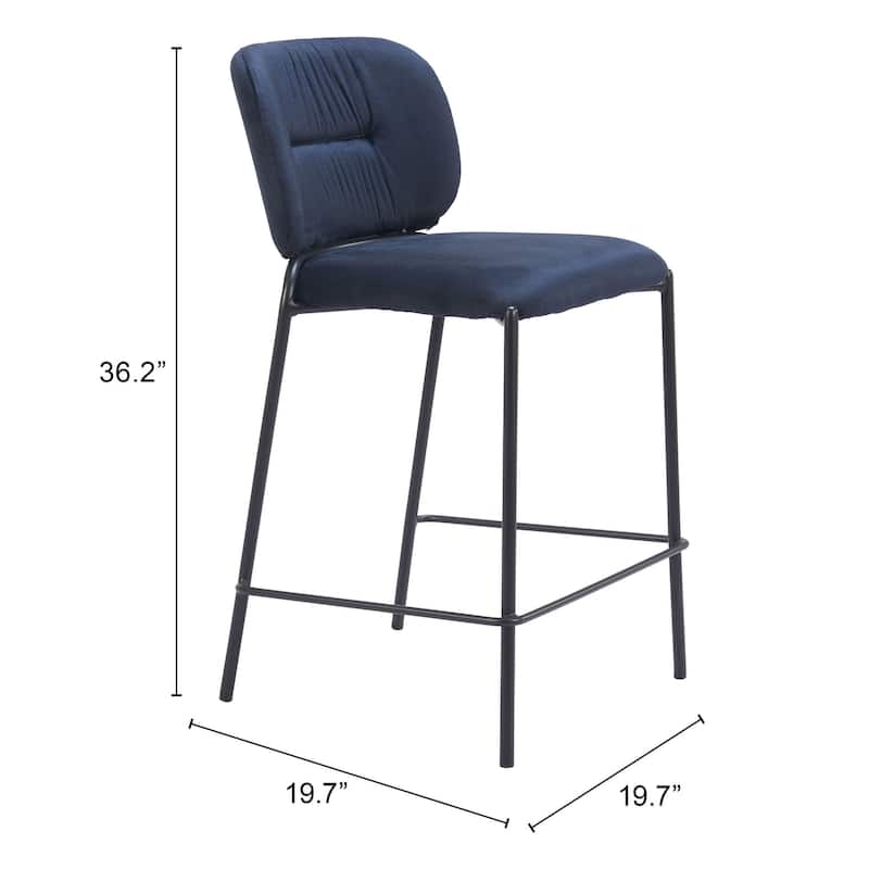 Plat Counter Stool Blue