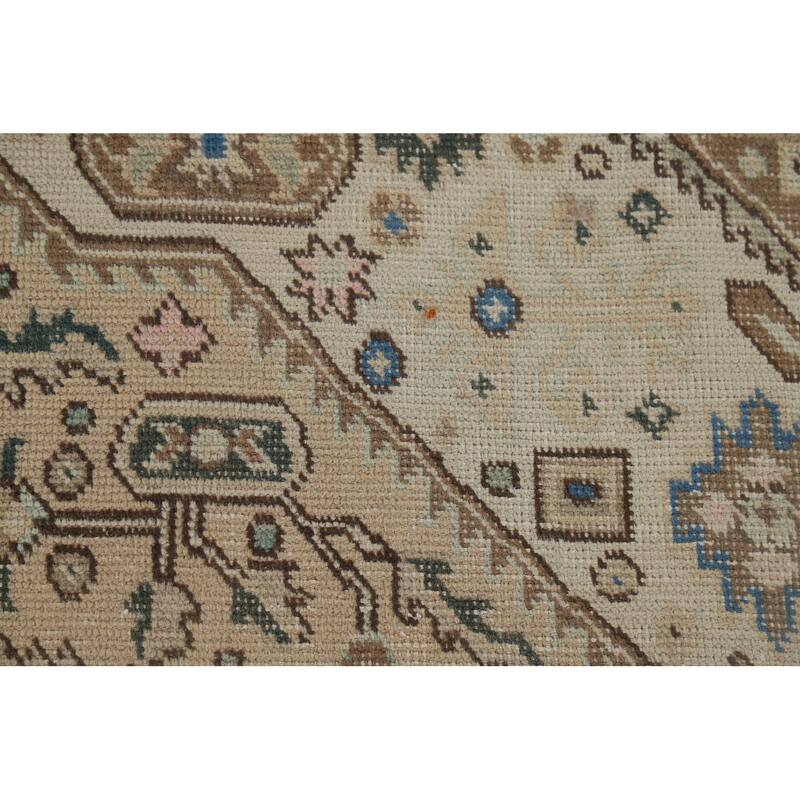 Tabriz Vintage Persian Area Rug Hand-Knotted Wool Carpet - 6'5" x 9'5"