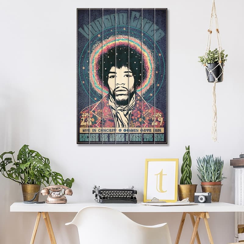 Voodoo Child Print On Wood by Radio Days - Multi-Color