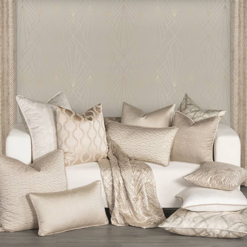 The Great Gatsby Confetti Metallic Throw Pillow