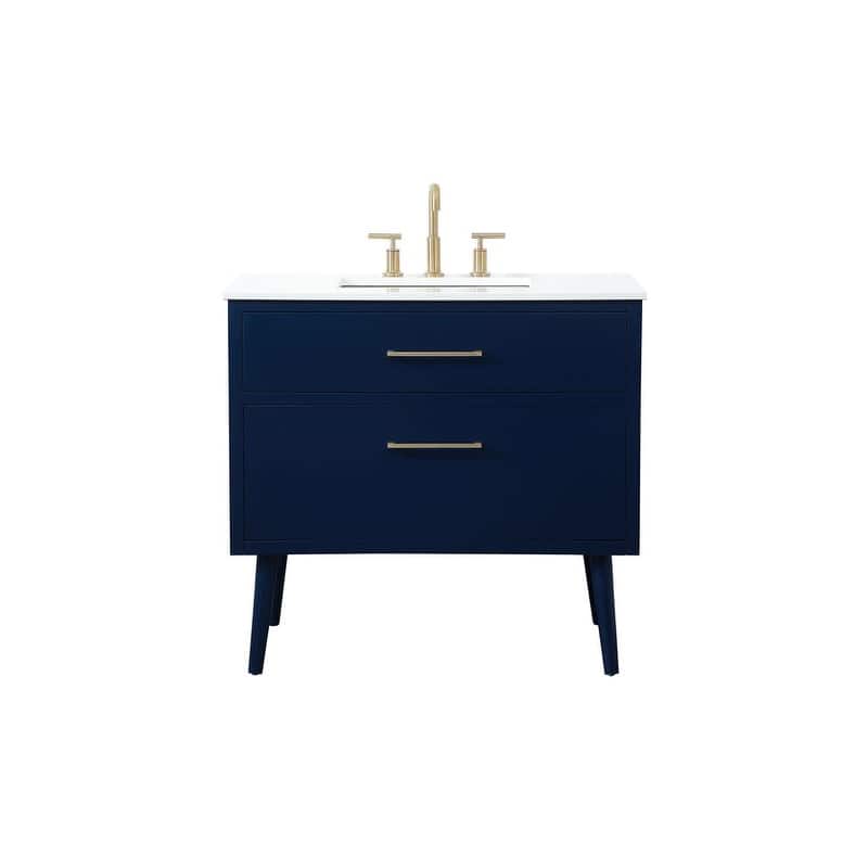 Elegant Lighting VF41036M Boise 36" Free Standing Single Basin Vanity