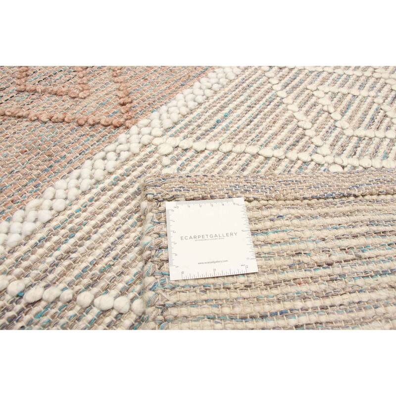 ECARPETGALLERY Braid weave Sienna Multi Color Wool Rug - 5'0 x 7'10