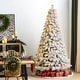 preview thumbnail 73 of 131, Glitzhome 6FT/7.5FT/9FT/11FT Snow Flocked Pre-lit Artificial Fir Christmas Trees