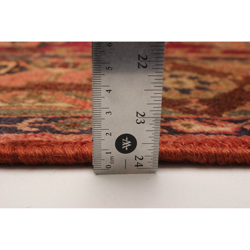 ECARPETGALLERY Hand-knotted Andelz Red Wool Rug - 3'5 x 10'2
