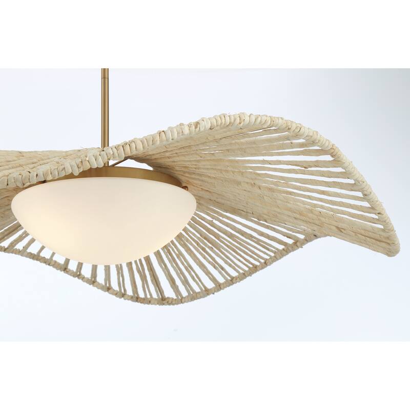 Minka Lavery 143 Longfield 36" Wide Multi Light Pendant with Albaca