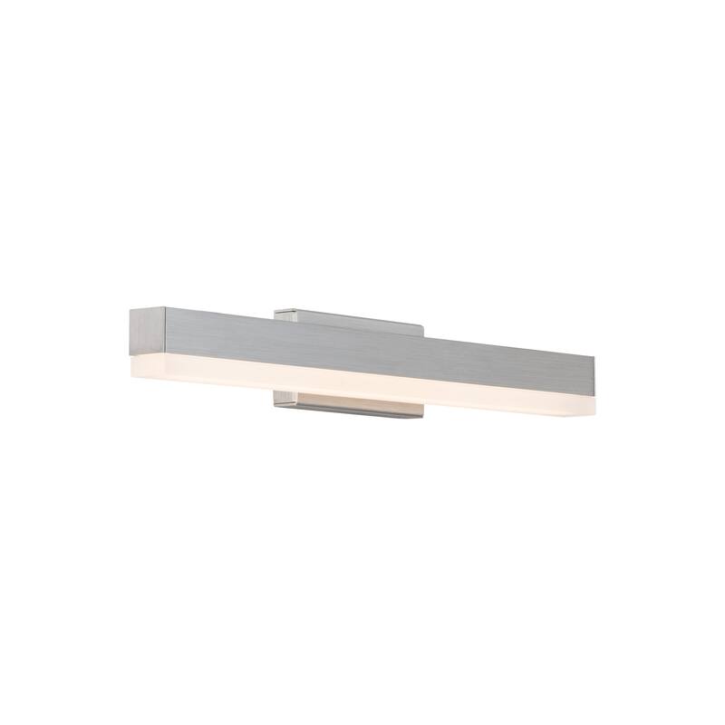 Styx LED Bathroom Vanity or Wall Light 3-CCT 2700K-3000K-3500K - 19 inches - Brushed Aluminum
