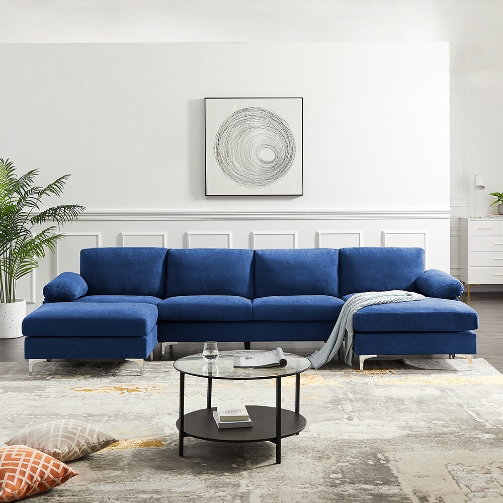 Living Room Modern Sofa Convertible Sectional Sofa 4 Colors Overstock 32173979