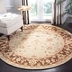 preview thumbnail 64 of 94, SAFAVIEH Handmade Antiquity Mazie Traditional Oriental Wool Rug 3'6" Round - Green/Brown - Round