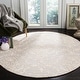 preview thumbnail 3 of 40, SAFAVIEH Handmade Blossom Lollie Modern Floral Wool Rug 4' x 4' Round - Light Grey/Ivory