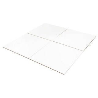 Everest 12x12 White Marble Look Matte Ceramic Wall Tile - Bed Bath
