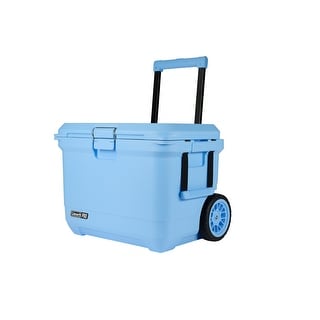 Coleman Pro Heavy-Duty 55qt Wheeled Ultra-Light Hard Cooler, Keeps