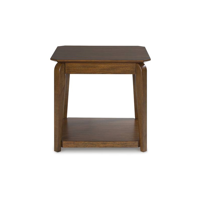 Signature Design by Ashley Trenmour Brown End Table - 25"W x 25"D x 24"H