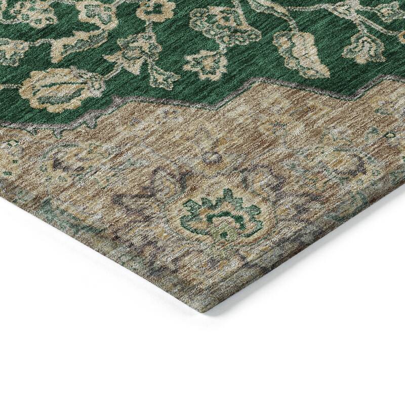 HomeRoots Oriental Traditional Rectangle Outdoor Rug