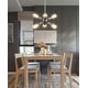 preview thumbnail 3 of 12, Bailey 17.5" Sputnik Metal LED Chandelier, Nickel by JONATHAN Y