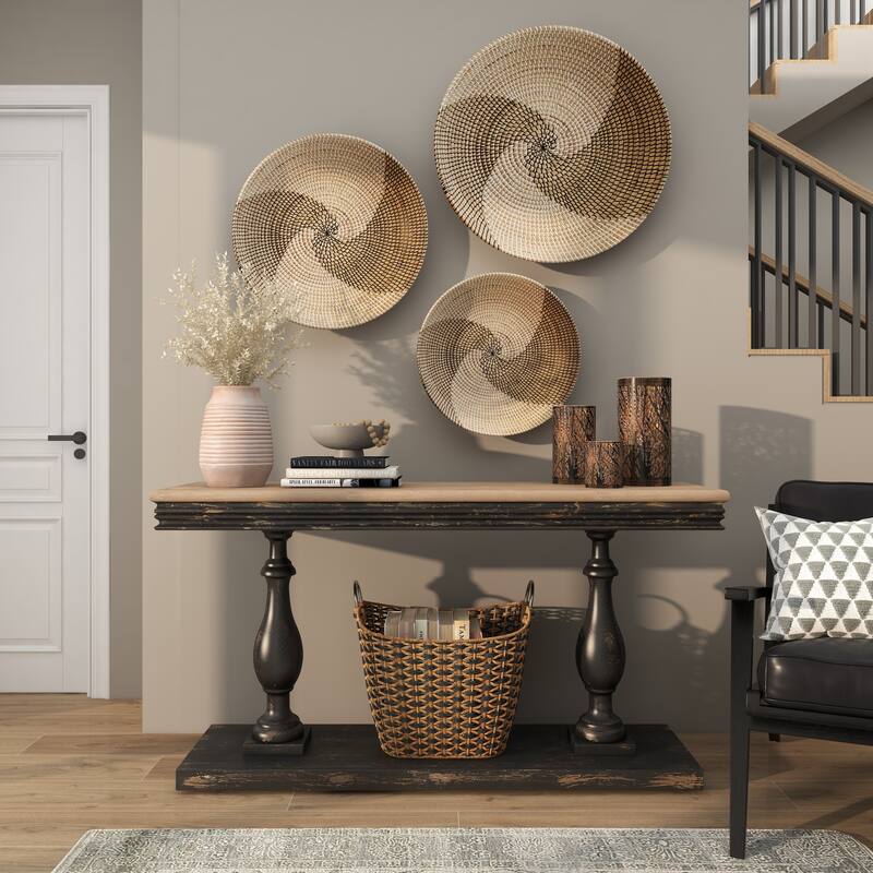 Pink Ceramic Whitewashed Ribbed Decorative Vase