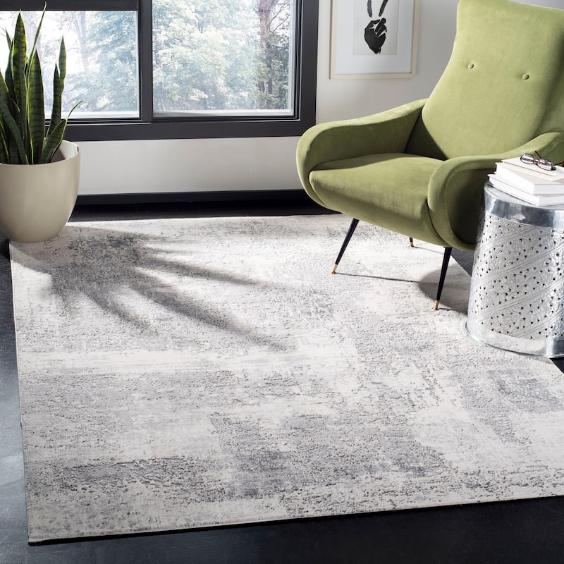 SAFAVIEH Invista Lorie Contemporary Rug - 5'3" x 7'6" - Grey/Ivory