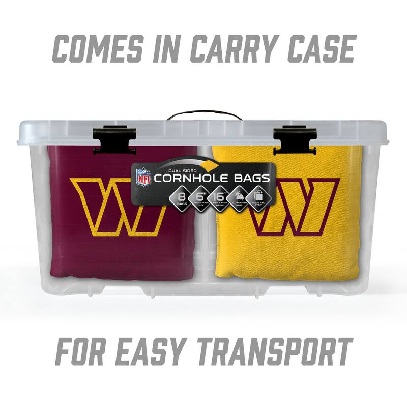 Washington Commanders NFL Dual Sided Pro Stop & Slide Cornhole Bags