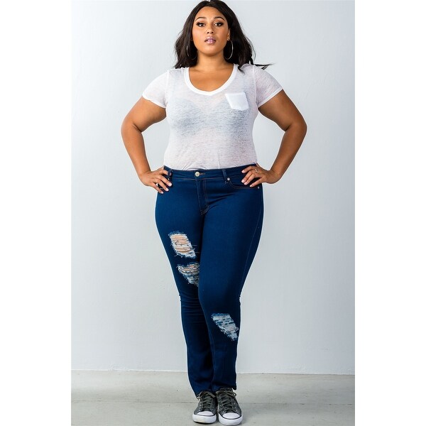 low waisted jeans plus size