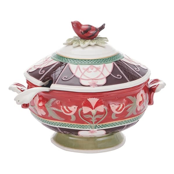 Fitz and Floyd Chalet Soup Tureen with Ladle 3 Qt On Sale Bed Bath