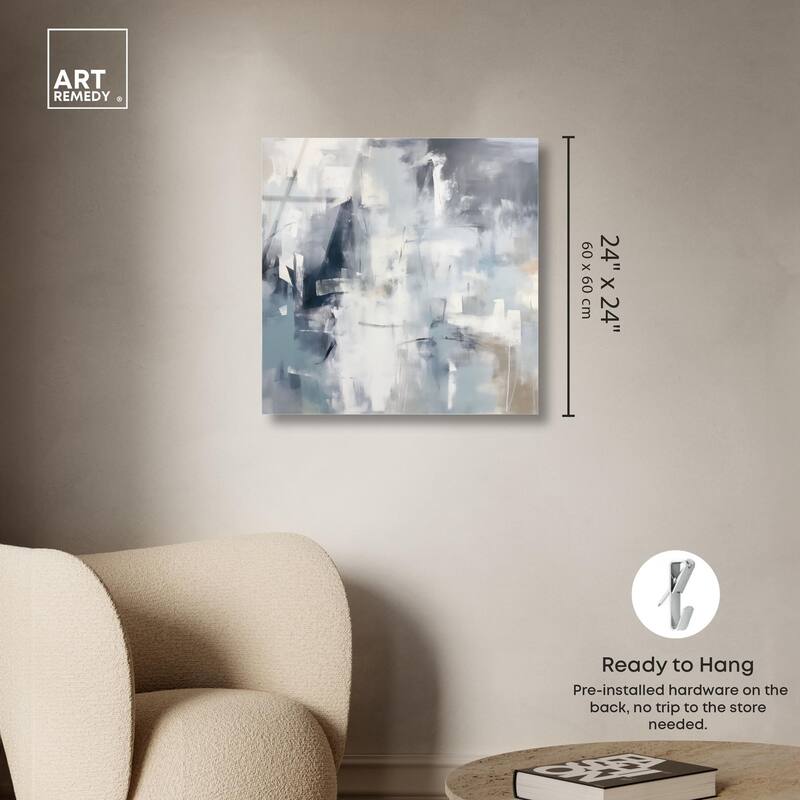 Enigma of Blue Acrylic by Art Remedy, Ready to Hang