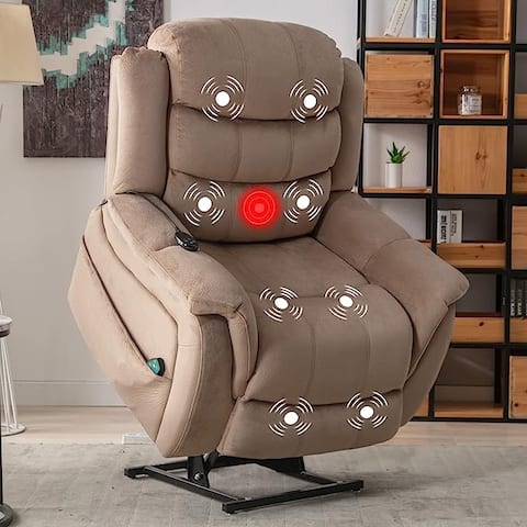 Power Lift Recliner Chair for Elderly with Massage and Heat