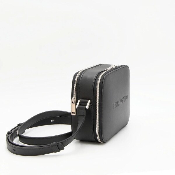 Salvatore Ferragamo Unisex Leather Camera Case With Shoulder Strap