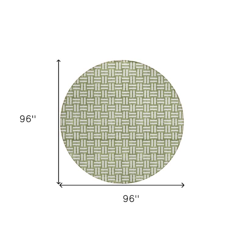 HomeRoots Geometric Transitional Rectangle Outdoor Rug