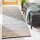 preview thumbnail 1 of 1, SAFAVIEH Handmade Natural Fiber Stoyana Trellis Jute Rug 2'3" x 8' Runner - Natural/Blue - Runner