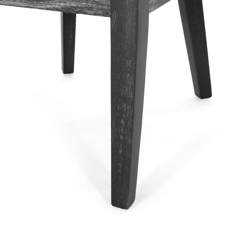 Armless Dining Chairs Set of 2 Modern Curved Back Kitchen Chairs with Wood Legs, Upholstered Dining Room Chairs Reception Chairs