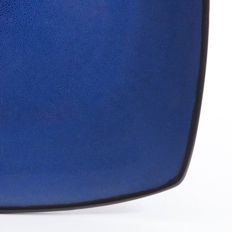 Gibson Soho Lounge Square 16-Piece Reactive Glaze Stoneware Dinnerware Set
