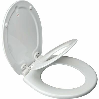Bemis Mayfair NextStep2 Round Closed WhisperClose White Enameled Wood Toilet Seat - 1 Each