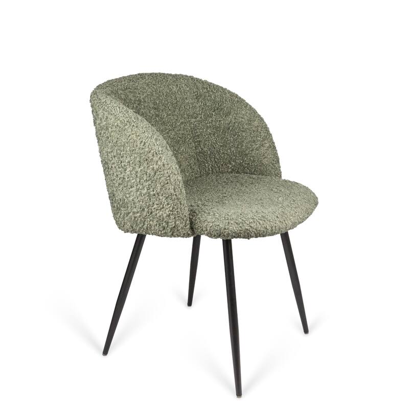 Rocking Accent Chair Tufted Upholstered Linen Wingback