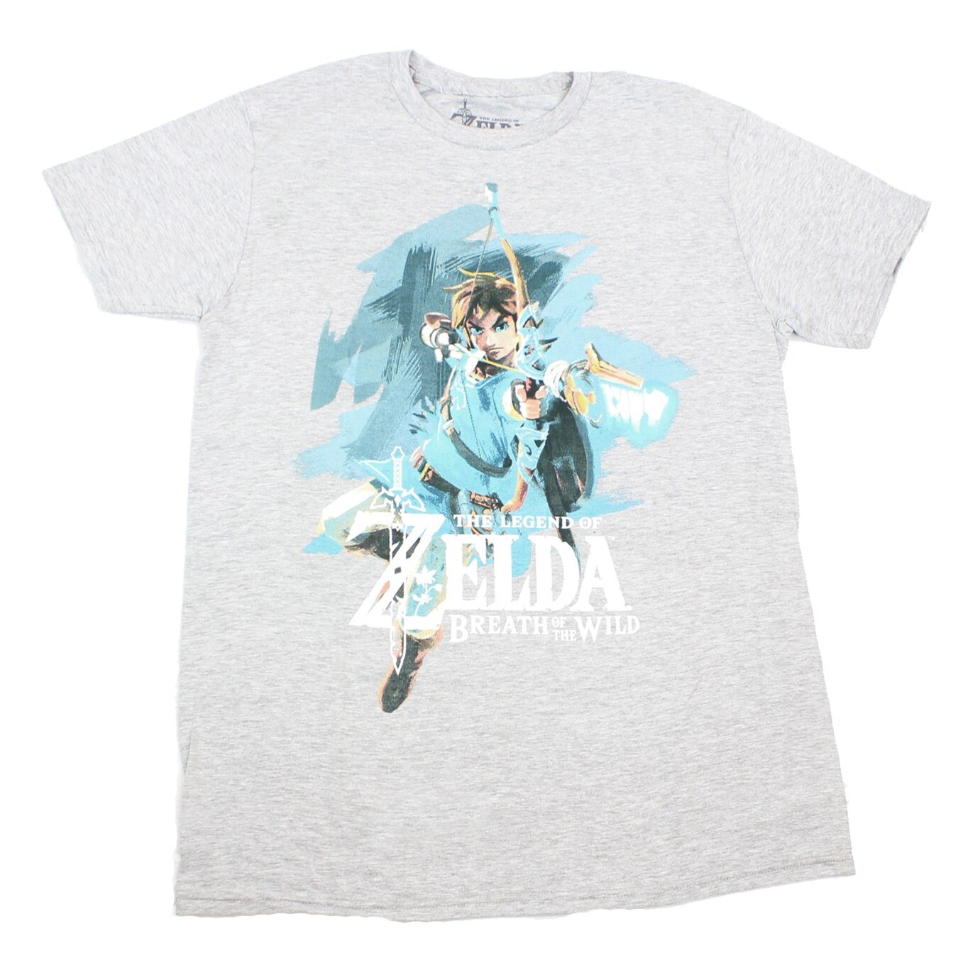 Shop Legend Of Zelda Breath Of The Wild Link With Bow Men S Grey