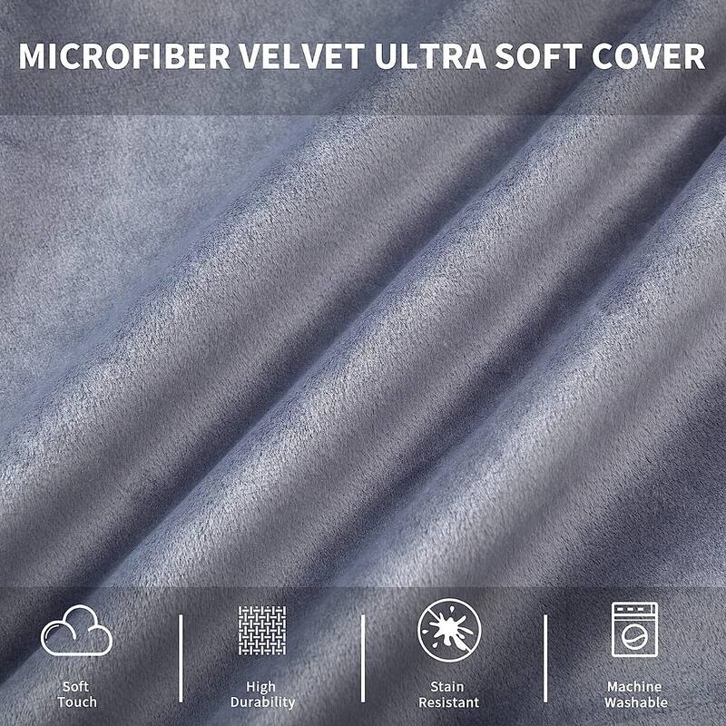 Plush Lazy Sofa with Soft Velvet Cove for Living Roomr