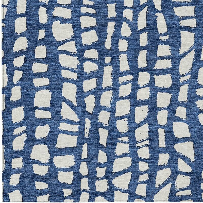 HomeRoots Abstract Transitional Rectangle Outdoor Rug